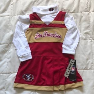 San Francisco 49ers Cheer Jumper Dress 2T